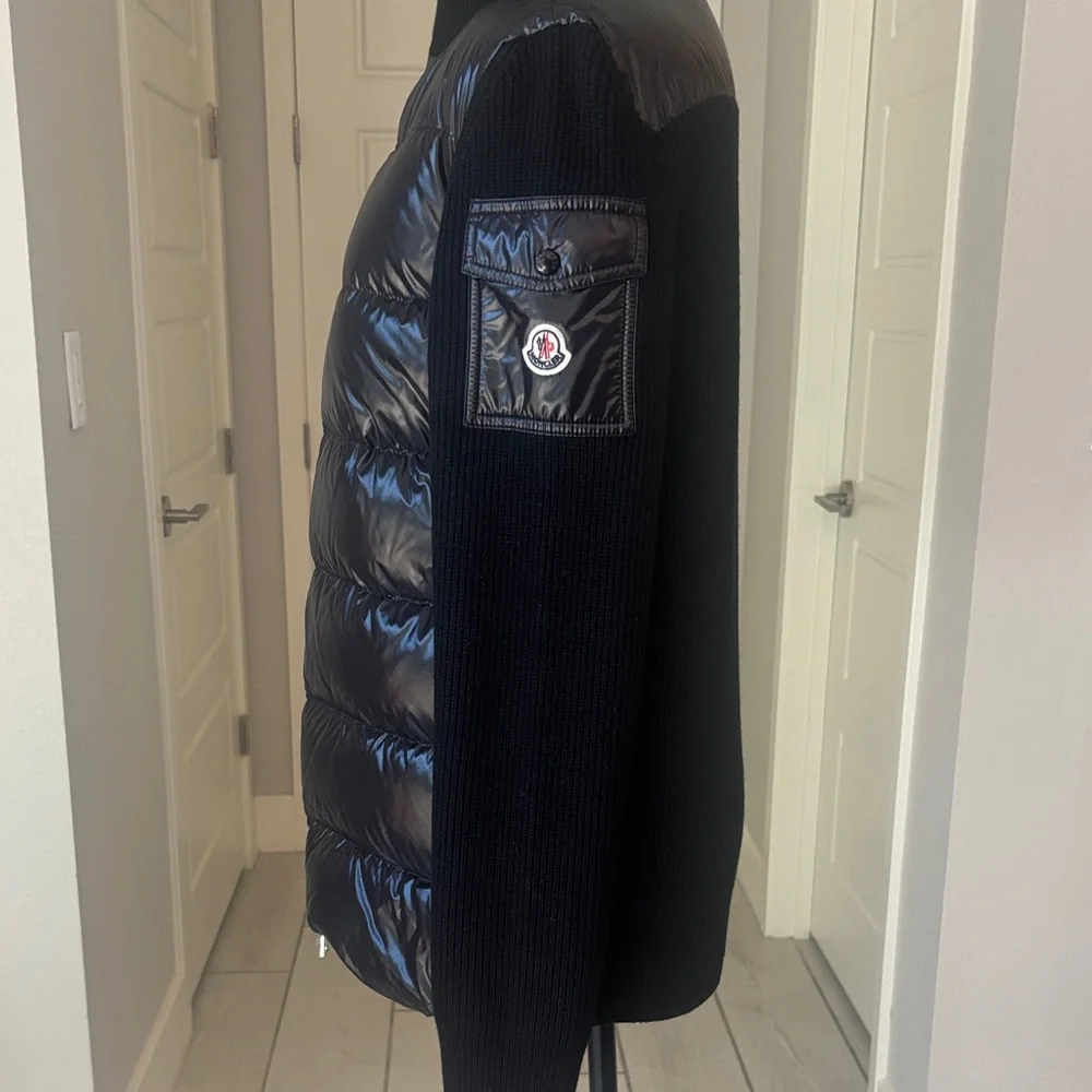 Moncler Padded Wool Cardigan Jacket Size S Authentic - Picture 8 of 17